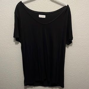 Velvet by Spencer and Graham linen black tee, XL